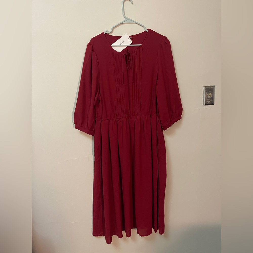 NWT BloomChic Burgundy Midi Dress size 14-16